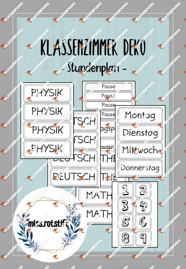 Stundenplan – Visualisierung im Klassenzimmer